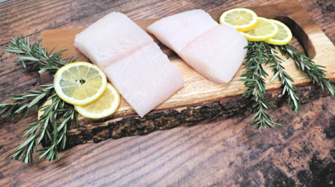 Atlantic halibut portions sold by King Tide Seafood Provisions